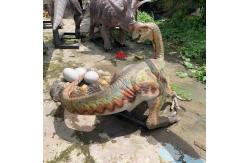 China Theme Park Equipment Realistic Animatronic Dinosaur Model Oviraptor Statue supplier