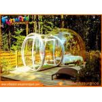Transparent Igloo Dome Tent / 0.6mm PVC Tarpaulin Inflatable Bubble Tent for sale