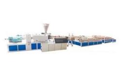 China Twin Screw Plastic Extrusion Machine , WPC Foam Board Machine supplier