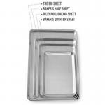 RK Bakeware China Foodservice NSF 18X26 Inch 600X400 Aluminum Bread Sheet Baking Pan Tray for sale