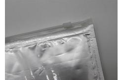 China Heat Seal Zipper Aluminum Foil Bags Aircraft Hole Shiny Moisture Proof supplier