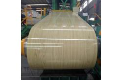 China CGCC Prepainted Wood Pattern PPGI Wood Texture Steel Coil Wood Steel Coil supplier