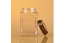 China 380ml Plastic Screw Cap Jars 20cmx20cm Plastic Cookie Containers supplier
