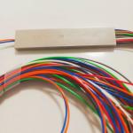 FTTH 2x16 PVC Fiber Optic PLC Splitter With Sc / Apc Connector