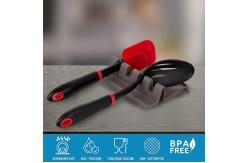 China Nontoxic Silicone Spoon Rest BPA free Rustproof Nonstick Food Grade material supplier