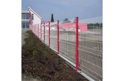 China Metal 1.8M 3D Curved Wire Mesh Fence , Welded Garden Wire Mesh Fence supplier