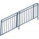Customized Modern Aluminum Stair Handrail 3 Rail Outdoor Fence 316Lss for sale