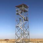 Prefabricated Mountain Forest Fire Lookout Galvanized Steel Tower Q235 for sale