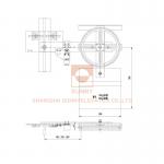 Tension Device Geared Traction Machine 18kg For Passenger Home Elevator