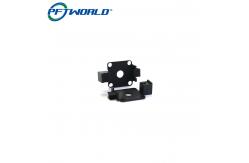 China Black OEM CNC Machining Milling Anodized Aluminum Parts for Back Adjuster supplier