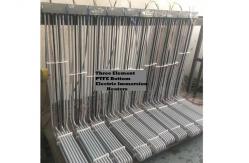 China Three Element PTFE Bottom Immersion Heater For Corrosive Liquids supplier