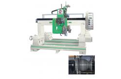 China Double Blades 500mm Column Cutting Machine For 4 Pieces Granite Marble Balusters supplier