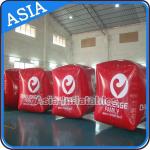 Inflatable Swim Buoy In Cube Shape For Water Triathlons Advertising for sale