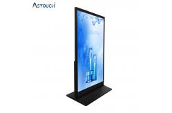 China 65 Inch Free Standing Digital Poster Display Screen With IR Touch Technology supplier