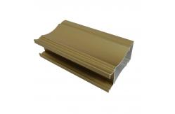 China Shower Room / Kitchen Sand Golden 6m Brushed Aluminium Profiles supplier