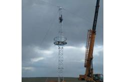China Triangle Antenna 15m Guyed Mast Tower Communication supplier