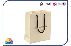 China Recyclable Cotton Handle Kraft Paper Bags For Perfume Packaging Soft Touch Thickness supplier