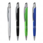 ODM Metal Aluminum Ballpoint Pens 1.0mm Press Ball Pen For Office School Writing for sale