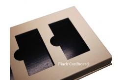 China Pantone Printing Empty Magnetic Palette Black Cardboard Makeup Palette supplier