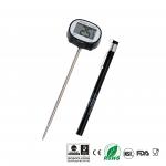 Swiveled LCD Head Quick Read Thermometer , Waterproof Meat Thermometer Light Weight for sale