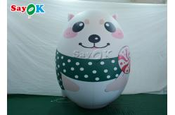 China Customized Inflatable Holiday Decorations White Polar Bear Model With Printing supplier