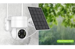 China 4G WiFi Practical Solar Panel Security Camera PTZ Outdoor Indoor supplier