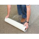 3mil 24″ X 100′ (Shelf Display) Transparent Clear Fabric Carpet Protector Mat for sale