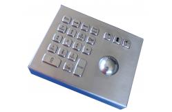 China Rugged Weather proof industrial stand alone laser trackball mouse with numeric keypad supplier