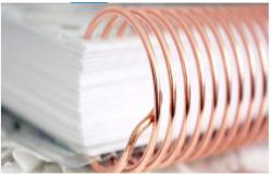 China 34.9mm 4:1 Pitch Metal Wire Binding Coils For Premium Notebooks supplier