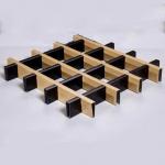 Ventilate Cell Metal Ceiling Tiles Aluminum Black And White Grid Ceiling Decoration for sale