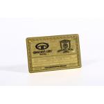 High End Gold Plated Metal Membership Card Transparent for sale
