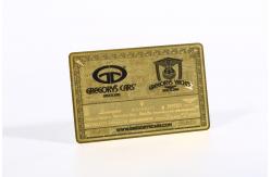 China High End Gold Plated Metal Membership Card Transparent supplier