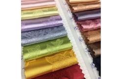 China 150cm Width 180gsm Polyester Jacquard Satin Fabric Textured Floral Printed supplier