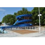 OEM Outdoor Water Park Game Toy Swimming Pool Slide Fiberglass For Kid for sale