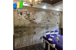 China Sound Proof Partitions Sliding Mobile Restaurant Partition Wall Aluminium Components supplier