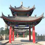 Unglazed Temple Chinese Clay Roof Tiles Decorations Temple Old Pergola for sale