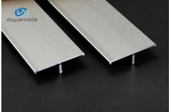 China Extruded Aluminum T Profiles 2.5m Length Shiny Rose Gold Electrophoresis Brushed supplier