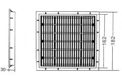China Small ABS 16.2x16.2cm Pool Deck Gutter Drain supplier