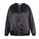 China Autumn Black Cool Womens Coats With Zipper In Nylon Fabric Waterproof OEM Service manufacturer