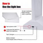 Wireless Desktop Rechargeable Light Box A4 Slim Led Light Box