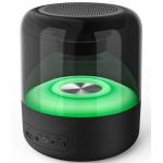 Black Portable Speaker with 3.7V 1200mAh Battery Bluetooth TF Card FM Radio USB Drive and Dynamic Lighting Effects Perfect for sale