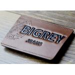 Waterproof Leather Embossed Patches Pu Leather Labels Fashionable Design for sale