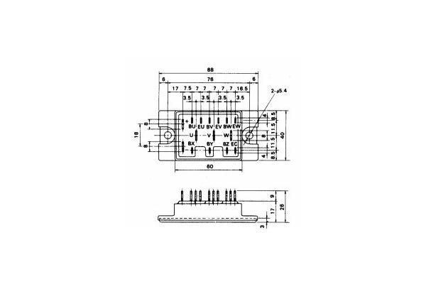 IGBT Power Module 6DI15Z-050 POWER TRANSISTOR MODULE  FUJITSU IGBT Power Module