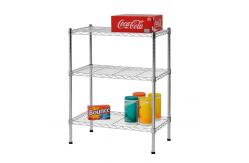 China 3 Tier Lightweight Home Wire Shelving Rack Unit Garage Storage Organizer supplier
