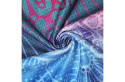 China Non Slip Printed Microfiber Yoga Mat Towel With Silicone Dots supplier