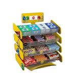 Double Sided Candy Stand Display Metal Wire Display Racks With Adjustable Trays