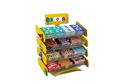 China Double Sided Candy Stand Display Metal Wire Display Racks With Adjustable Trays supplier