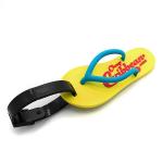 Custom Travel Accessories Creative Slippers Luggage Tags, Silicon Suitcase ID Address Holder Baggage Boarding Tags for sale