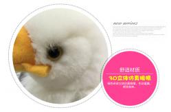 China White Headed Eagle Stuffed Plush Toys 100% Pp Cotton 30cm Or Customized supplier