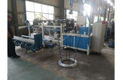 China Double Wire Automatic Diamond Mesh Machine For Chain Link Fence supplier